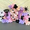 95PCS Halloween Balloon Garland Arch Kit – Pink Black Purple Balloons with Bat, Ghost Mylar Foil & Explosion Star Balloons for Halloween Party, Birthday & Baby Shower Decorations